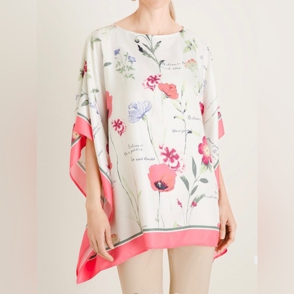 Chico's Sweaters - NWT Chico’s Bouquet Fusion Poncho